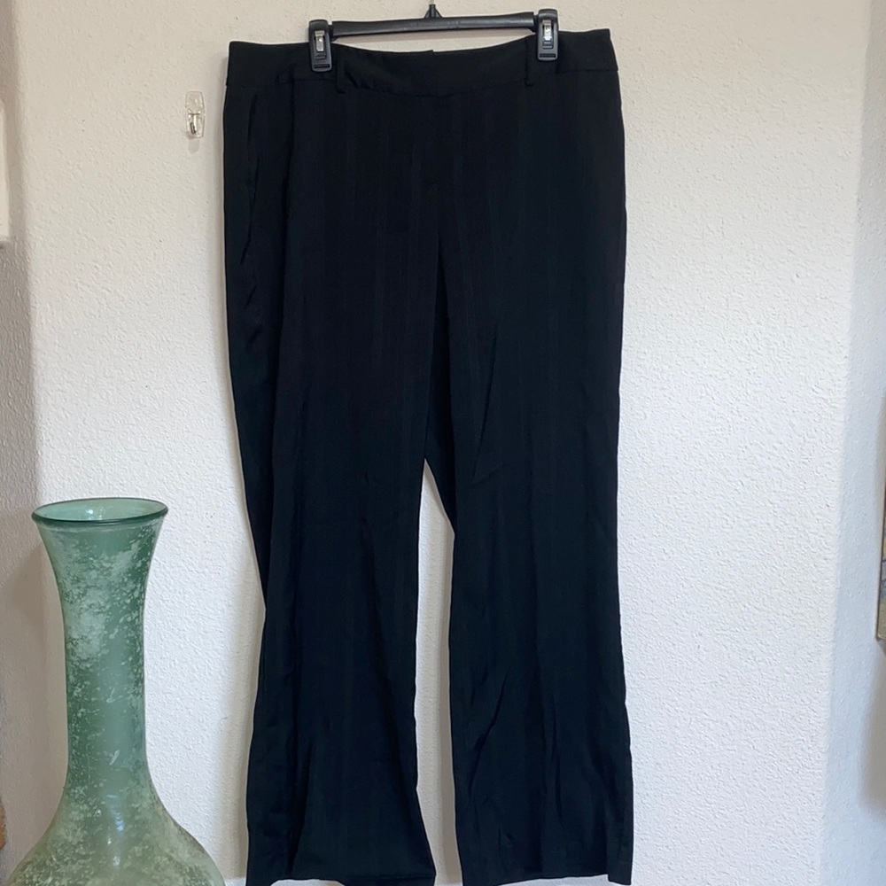 R.E.Q.- Black Stripped Work Pants